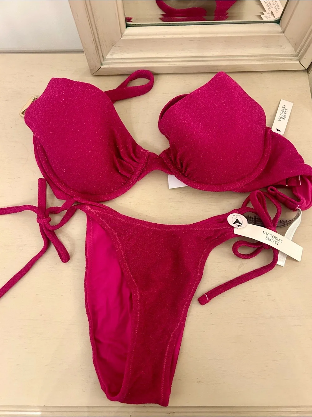 Victoria Secret Bikini Set- Shimmer in Mangenta
